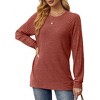 Women's Crewneck Raglan Long Sleeve Saloogoe Tunic Sweatshirts Lightweight Sweaters Fall Fashion Tops 2025 - 2 of 4