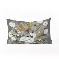 Iveta Abolina Aspen Sage Oblong Lumbar Throw Pillow Green - Deny Designs