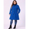 Agnes Orinda Women's Plus Size Winter Single Breasted Outfits Utility Belted Fashion Overcoats - 3 of 4