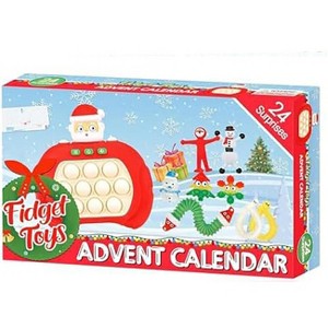 Aoibox Advent Calendar 2025 24 Piece Fidget Toys Set Sensory Christmas Countdown Gifts for Kids Teens Ages 4 to 12 Classroom - 1 of 4
