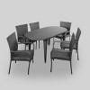 Sophia 7pc Wicker Dining Set - Gray - Christopher Knight Home - 2 of 4