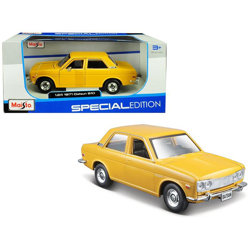 1971 Datsun 510 Yellow "Special Edition" 1/24 Diecast Model Car by Maisto, 1 of 4