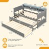 Infans Twin XL Captain Daybed w/ 2 Twin Trundle Storage RGB Lights Charge Station Gray - 2 of 4