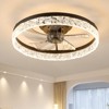 VYNXARIA Elegant Acrylic Ceiling Fan Light ¨C Modern Flush Mount Design for Home - 2 of 4