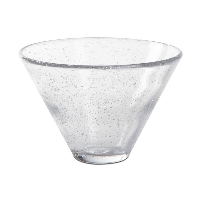 tagltd Bubble Clear Glass Stemless Glass Martini, 9.0 oz, Dishwasher Safe, 1 of 5