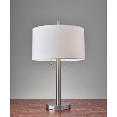 Boulevard Table Lamp - Satin Steel (Lamp Only)