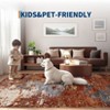 Modern Area Rugs Abstract Print Accent Carpet with Non-Slip Backing - 4 of 4