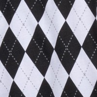 argyle black & white