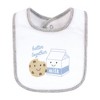 Hudson Baby Cotton Bibs, Milk And Cookies Better Together, One Size - 3 of 4