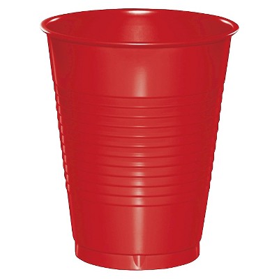 24ct 16oz Classic Disposable Cups Red