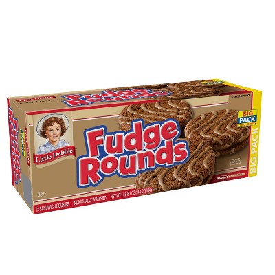 Photo 1 of exp date 05/2024--3packLittle Debbie's Fudge Rounds 12 ct
