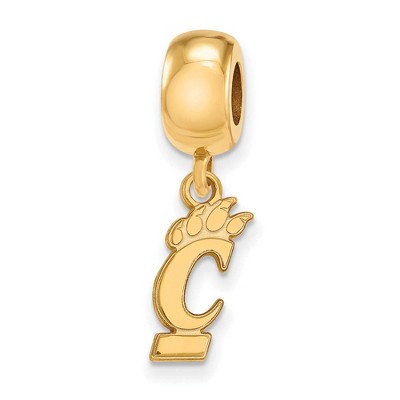 Black Bow Jewelry 14k Yellow Gold Plated Sterling Silver Cincinnati Bearcats NCAA Bead Charm