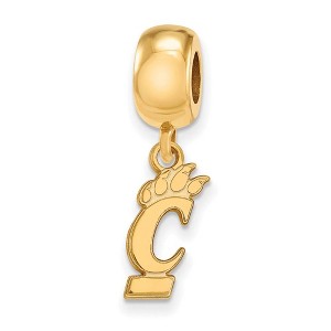 Black Bow Jewelry 14k Yellow Gold Plated Sterling Silver Cincinnati Bearcats NCAA Bead Charm - 1 of 3