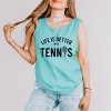 Simply Sage Market Life Is Better With Tennis Garment Dyed Tank - 3 of 3