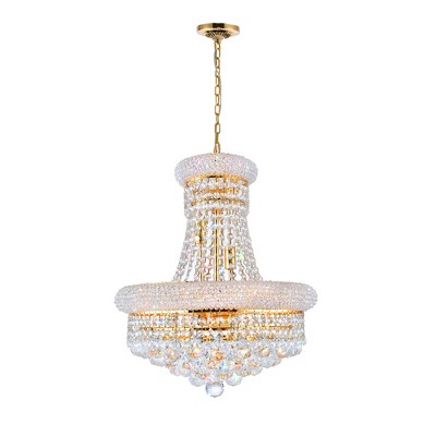 CWI Lighting Empire 8 Light Down Chandelier With Gold Finish