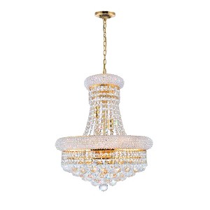 CWI Lighting Empire 8 Light Down Chandelier With Gold Finish - 1 of 4