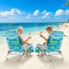 Tangkula 1/2 PCS Backpack Beach Chair Foldable 5-Position Lay Flat Lounge Chair - 2 of 4