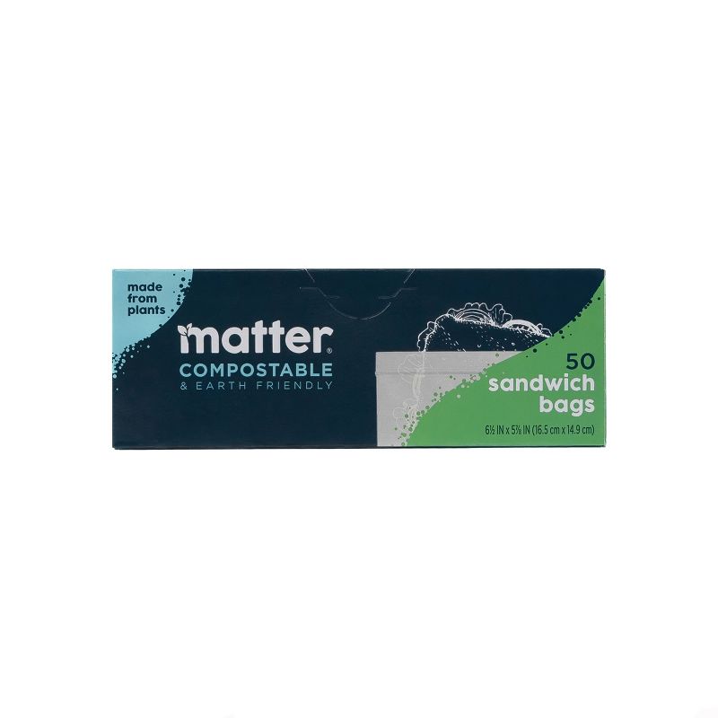 Matter Compostable Sandwich Bags - 50ct, 1 of 6