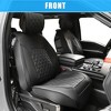 Unique Bargains Waterproof Faux Leather Car Front Seat Covers for Ford F-150 Crew Cab 2009-2023 2 Pcs - 2 of 4