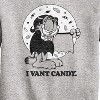 Boys' - Garfield - I Vant Candy Graphic Long Sleeve Fleece Sweatshirt - image 2 of 4