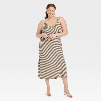 Women's Linen Slip Dress - A New Day™
