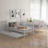 Streamdale Twin over Twin Bunk Bed with Trundle and Storage, White - 3 of 4