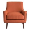 Sapphtopaz 1pc Mid-Century Accent Chair Upholstered Arm Chair Lounge Chair with High Backrest, Living Room Chair Comfy Chair - 4 of 4