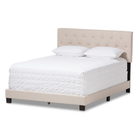 Queen Cassandra Modern And Contemporary Fabric Upholstered Bed