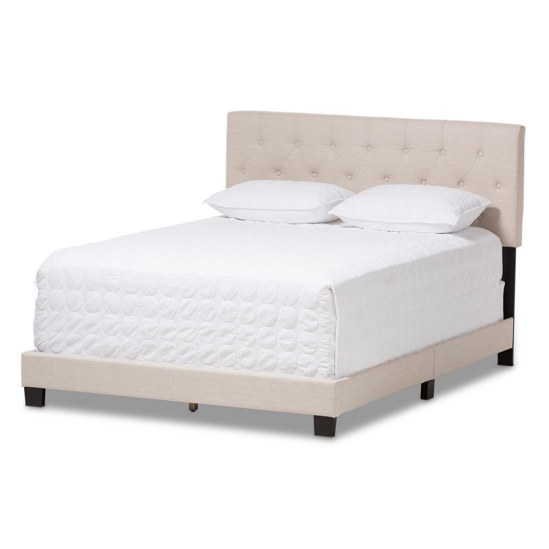 Cassandra Modern and Contemporary Fabric Upholstered Bed - Baxton Studio, 1 of 10