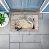 Stupell Industries French Swan Vintage Motif Printed Outdoor Door Mat, design by Suzanne Nicoll, 18"x30" - 3 of 4
