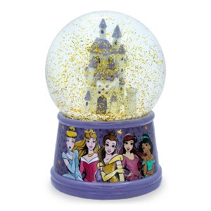 Silver Buffalo Disney Princess Castle Light-Up Snow Globe | 6 Inches Tall - 1 of 4