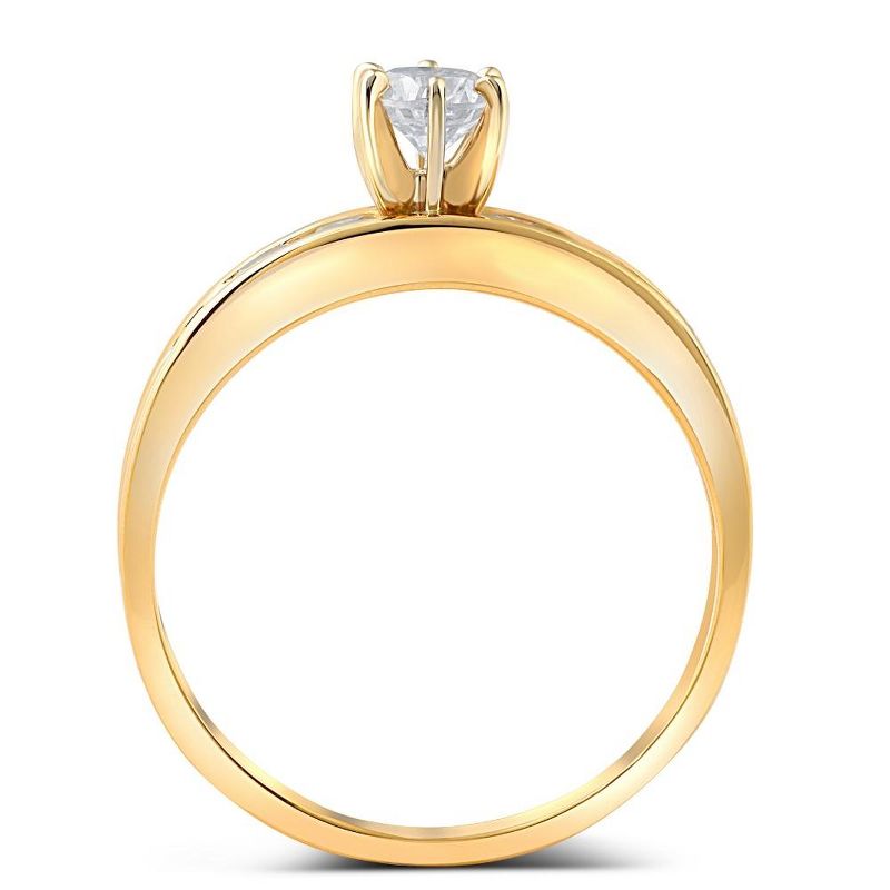 Pompeii3 3/4ct Diamond Engagement Ring 14K Yellow Gold, 3 of 6