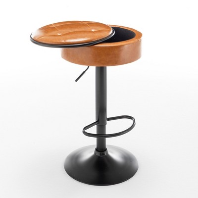NicBex Set of 2 Bar Stools for Kitchen Island,Faux Leather Counter Height Bar Stools with Metal Frame,Bar Chairs for Dining Rooms,Kitchens