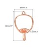 Unique Bargains DIY Crafts Earrings Necklace Bracelet Making Alloy Open Back Fan Bezel Pendants 10 Pcs - 2 of 4