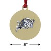 US Naval Academy Secondary Logo Aluminum Holiday Christmas Tree Ornament - 3 of 4