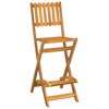 vidaXL Folding Patio Bar Stools 2 pcs Solid Wood Acacia - 3 of 4
