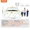 INFURNIC Baby Activity Gyms 10FT Geometric Climbing Dome with Swing and Hammock for Outdoor Fun, Multicolor, 42.31"*11.99"*8.06" - 3 of 4