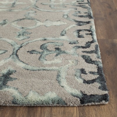Charcoal Grey Hand-Tufted Wool Blend 8' x 10' Area Rug