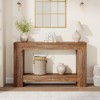 Console Table for Entryway, Entry Accent Table for Living Room, Long Console Table with Storage, 2-Tier Farmhouse Hallway Table - 3 of 4
