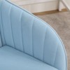 NicBex Office Chair Modern Height Adjustable Ergonomic Chair Computer Chair with 5 Casters and Golden Base for Office, Study, Bedroom, Baby Blue - 3 of 4