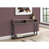 FONTOI Side Table with Storage Shelves, Bedside Table with Bottom Shelf, Console Table for Entryway, Sofa, Living Room, Bedroom, Taupe, 9"*30.5"*47.25 - 2 of 4