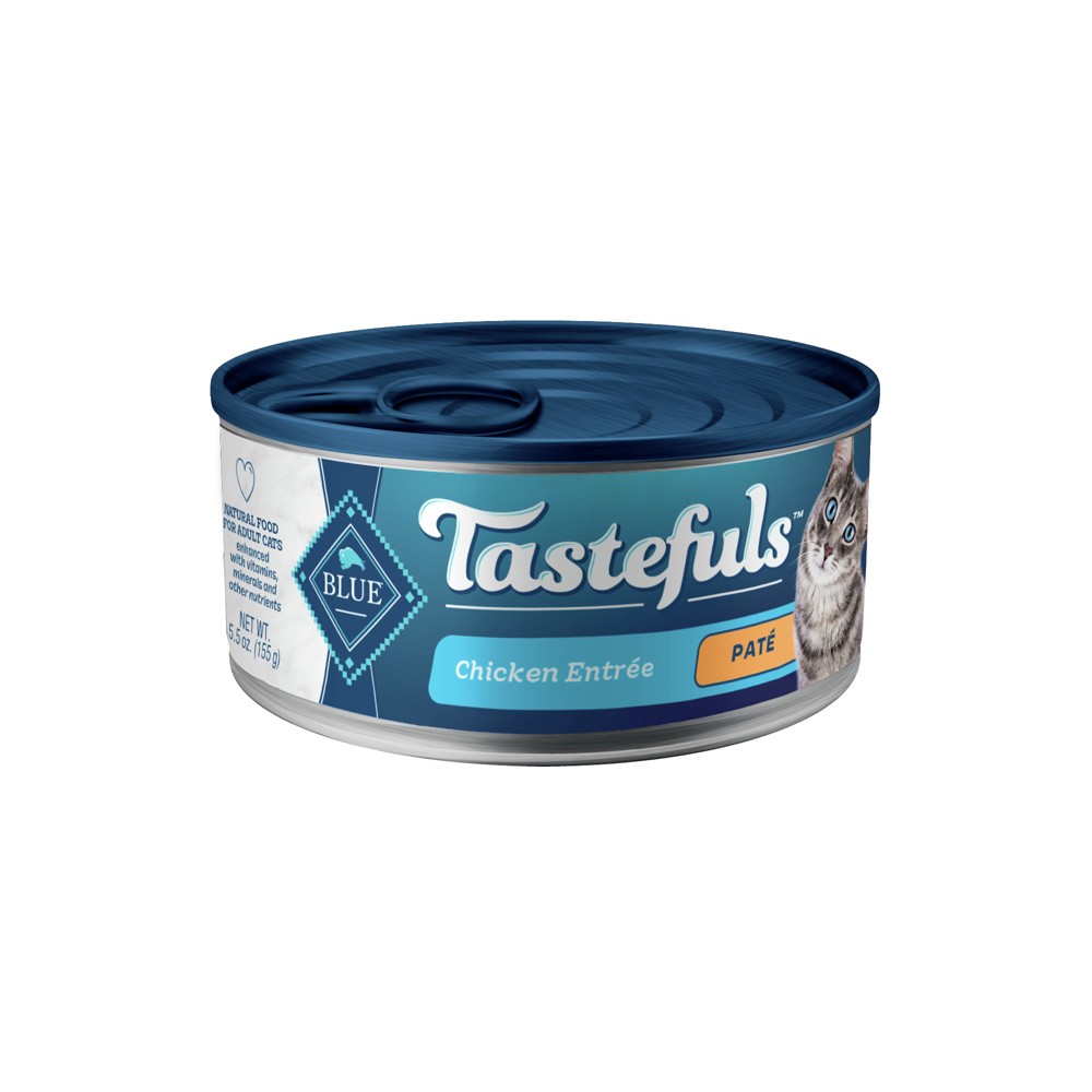 Photos - Cat Food Blue Buffalo Tastefuls Natural Pate Wet  with Chicken Entrée - 5.5 