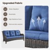 Buenhomino Outdoor Patio Couch Wicker Sofa - 3 Seater Rattan Sofa for Outside Patio Garden with Deep Seating and Olefin Cushions - 4 of 4