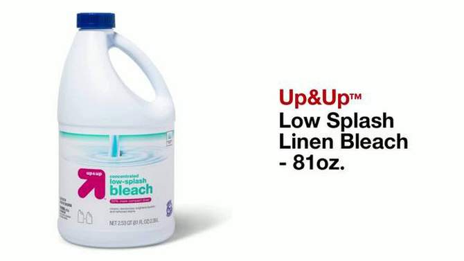 Low Splash Linen Bleach - 81oz - up &#38; up&#8482;, 2 of 5, play video