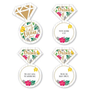 Big Dot of Happiness Drink If Game - Last Luau - Tropical Bachelorette Party and Bridal Shower Game - 24 Count - 1 of 4