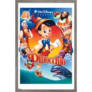 Trends International Disney Pinocchio (1940) - Group One Sheet Framed Wall Poster Prints - 1 of 4
