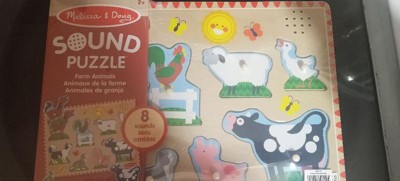 Melissa And Doug Zoo Animals Wooden Peg Sound Puzzle 8pc : Target