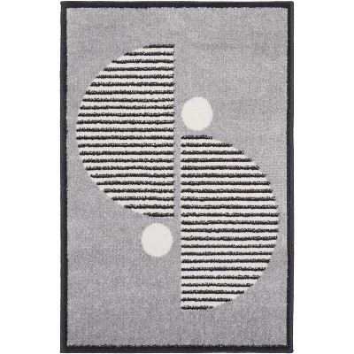 Nourison Modern Passion Circle Mid-Century Modern Indoor Rug