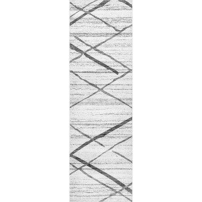 Nuloom Trellis Stripes Pet Friendly Machine Washable Area Rug