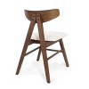 NicBex Mid-Century Small Upholstered Dining Chairs Set of 2 with Backrest,Modern Wooden Kitchen Chairs,Living Room Chairs - 4 of 4